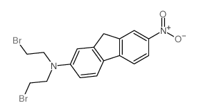 N,N-bis(2-bromoethyl)-7-nitro-9H-fluoren-2-amine结构式
