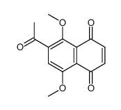 6-Acetyl-5,8-dimethoxy-1,4-naphthochinon Structure