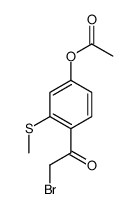 4-(2-bromoacetyl)-3-(methylthio)phenyl acetate Structure