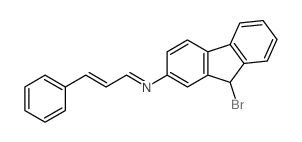 9H-Fluoren-2-amine,9-bromo-N-(3-phenyl-2-propen-1-ylidene)- picture