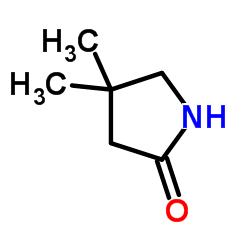 4,4-二甲基-2-吡咯烷酮结构式