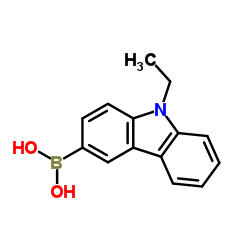 (9-Ethyl-9H-carbazol-3-yl)boronic acid structure