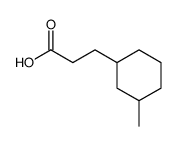 3-(3-methylcyclohexyl)propanoic acid Structure