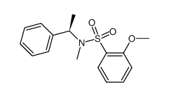 (R)-2-methoxy-N-methyl-N-(1-phenylethyl)benzenesulfonamide结构式
