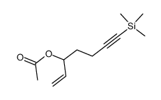 7-(trimethylsilyl)hept-1-en-6-yn-3-yl acetate结构式