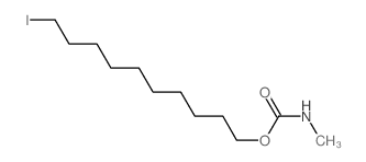 1-Decanol, 10-iodo-,1-(N-methylcarbamate) Structure