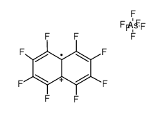 octafluoronaphthalene hexafluoroarsenate(V)结构式