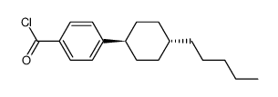 Benzoyl chloride, 4-(4-pentylcyclohexyl)-, trans- Structure