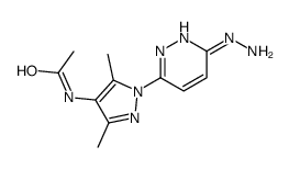 N-[1-(6-hydrazinylpyridazin-3-yl)-3,5-dimethylpyrazol-4-yl]acetamide结构式