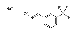 m-Trifluoromethylbenzaldehyde O-sodio oxime结构式