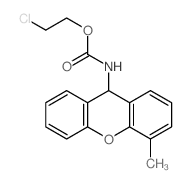 2-chloroethyl N-(4-methyl-9H-xanthen-9-yl)carbamate Structure