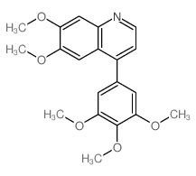 6,7-dimethoxy-4-(3,4,5-trimethoxyphenyl)quinoline Structure