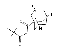 1-(1-金刚烷)-4,4,4-三氟-1,3-丁二酮结构式