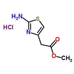 (2-氨基噻唑-4-基)乙酸甲酯盐酸盐结构式
