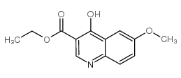 4-羟基-6-甲氧基喹啉-3-羧酸乙酯结构式