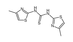 N,N'-bis(4-methyl-2-thiazolyl)thiourea Structure