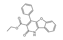 3-Carbethoxy-4-phenyl-2-oxo-1,2-dihydrobenzofuro<3,2-b>pyridine Structure