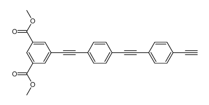 5-[4-(4-Ethynyl-phenylethynyl)-phenylethynyl]-isophthalic acid dimethyl ester Structure