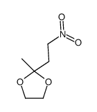 2-methyl-2-(2-nitroethyl)-1,3-dioxolane结构式