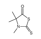 3,4,4-trimethyl-2-thioxothiazolidin-5-one Structure
