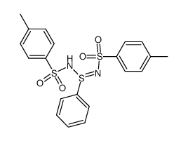 N,N'-bis-(toluene-4-sulfonyl)-benzenesulfinamidine结构式