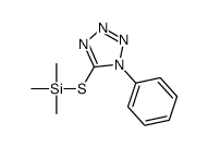 trimethyl-(1-phenyltetrazol-5-yl)sulfanylsilane结构式