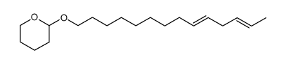 2-(((9E,12E)-tetradeca-9,12-dien-1-yl)oxy)tetrahydro-2H-pyran Structure