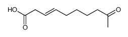 9-oxodec-3-enoic acid结构式