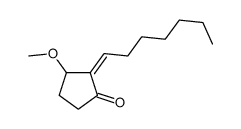 2-heptylidene-3-methoxycyclopentan-1-one Structure