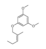 1,3-dimethoxy-5-(2-methylpent-2-enoxy)benzene结构式