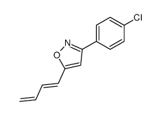 5-buta-1,3-dienyl-3-(4-chlorophenyl)-1,2-oxazole结构式