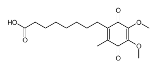 8-(4,5-Dimethoxy-2-methyl-3,6-dioxo-cyclohexa-1,4-dienyl)-octanoic acid Structure