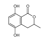 3,4-dihydro-5,8-dihydroxy-3-methylisocoumarin结构式