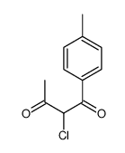 2-chloro-1-(4-methylphenyl)butane-1,3-dione Structure