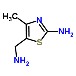 5-(Aminomethyl)-4-methyl-1,3-thiazol-2-amine Structure