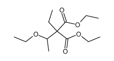 (1-ethoxy-ethyl)-ethyl-malonic acid diethyl ester结构式