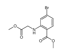 4-bromo-2-(methoxycarbonylmethyl-amino)-benzoic acid methyl ester Structure