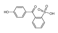 2-(4-hydroxy-benzoyl)-benzenesulfonic acid结构式