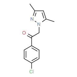 1-(4-CHLOROPHENACYL)-3,5-DIMETHYLPYRAZOLE Structure