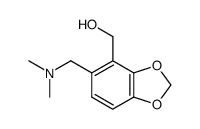 N,N-dimethyl-2-(hydroxymethyl)-3,4-(methylenedioxy)benzylamine结构式