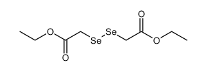 diselenediyl-bis(acetic acid) diethyl ester Structure