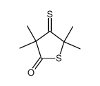 3,3,5,5-tetramethyl-4-thioxodihydrothiophen-2(3H)-one Structure