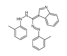 1,5-Bis(2-methylphenyl)-3-(1H-indol-3-yl)formazan Structure