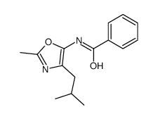 N-[2-methyl-4-(2-methylpropyl)-1,3-oxazol-5-yl]benzamide Structure