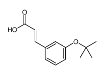 3-(3-叔丁氧基苯基)丙烯酸结构式