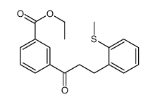 3'-CARBOETHOXY-3-(2-THIOMETHYLPHENYL)PROPIOPHENONE结构式