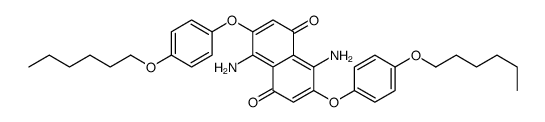4,8-diamino-3,7-bis(4-hexoxyphenoxy)naphthalene-1,5-dione结构式