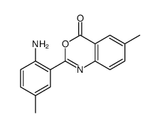 2-(2-amino-5-methylphenyl)-6-methyl-3,1-benzoxazin-4-one结构式