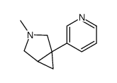 3-methyl-1-pyridin-3-yl-3-azabicyclo[3.1.0]hexane结构式