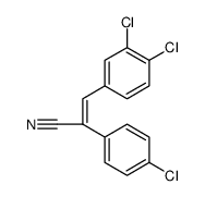 Benzeneacetonitrile, 4-chloro-α-[(3,4-dichlorophenyl)methylene] Structure
